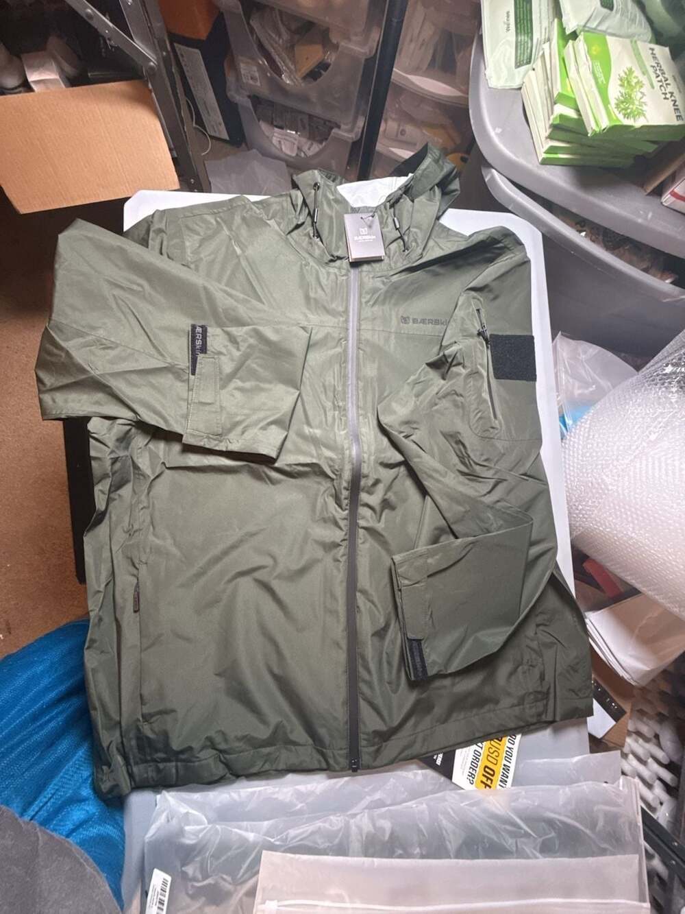 Baerskin Tactical Supply Co. Dark Green Rain Jacket